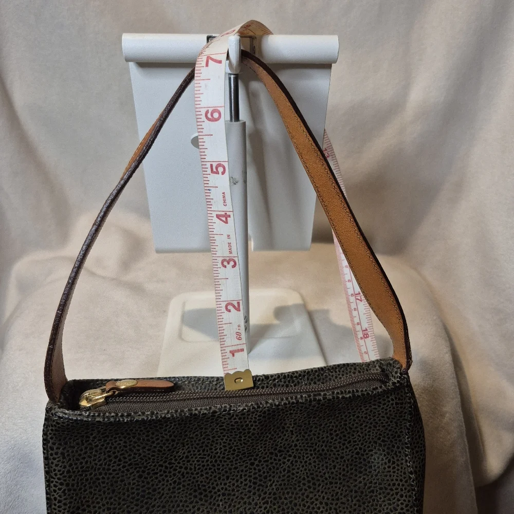 Bric's 8 Inch Brown/Grey Small Zippered Travel Bag - Picture 8 of 10